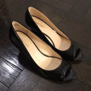 Nine West Mini Wedge Peep Toe